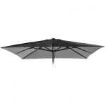 Toile de remplacement pour parasol de jardin 3x3 carr� marte noir
