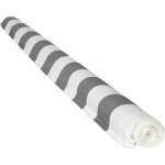 Happy garden - toile pour store banne saule 3, 95 � 3m - toile ray�e blanche / grise