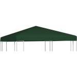 Toile suprieure de belvdre 310 g / m 3 x 3 m vert vidaxl