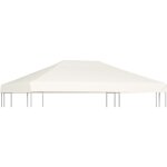 Toile suprieure de belvdre 310 g / m 4 x 3 m blanc crme