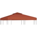 Vidaxl - toile suprieure double de belvdre 310 g / m 3x3 m terre cuite