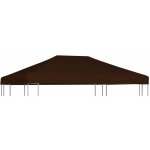 Toile suprieure de gazebo 310 g / m 3x4 m marron vidaxl
