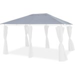 Toile de toit grise pour tonnelle 3x4m divio - toile de rechange pergola. toile de remplacement