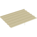 Toile de toit pour pergola tonnelle r�tractable de 4 x 3 m - toile uniquement 350 x 260 cm beige - beige ...