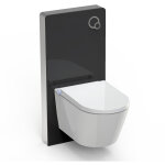 Toilettes japonaises cramique, wc lavant japonais avec module sanitaire noir, jets 100% rglables, rinage ...