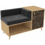 Toilinux - banc d'entr�e design marbr� anzer