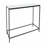 Console felicy en mtal et verre tremp