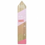 The home deco kids - toise en bois - l 20 cm x h 200 cm - rose - livraison gratuite - rose