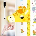 Toise murale girafe 3d diagramme hauteur mesure taille enfants chambre