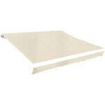 Toit d'auvent toile crme 4x3 m (cadre non inclus) vidaxl