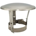 Toit de protection pour conduit de chemin�e 200 - 250 mm ? acier inoxydable ? protection contre pluie ...