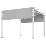 Toit de remplacement pour pergola avec protection uv, toile d'ombrage pour terrasse 3x3m, abri de jardin ...
