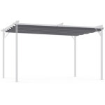 Toit r�tractable de rechange gris anthracite pour pergola toit r�tractable 3x4 m