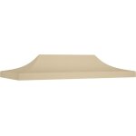 Toit de tente de rception 6x3 m beige 270 g / m