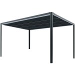 Chalet&jardin - toit terrasse alu - couv'terrasse® e store - 9m² - gris Chalet&jardin - toit terrasse alu - couv'terrasse® e store - 9m² - gris