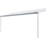 Home deluxe - abri de terrasse solis couleur : blanc, dimension : 312 x 303 x 226 / 278 cm