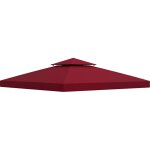 Toiture de remplacement pour pavillon de jardin? b�che de remplacement pour pergola? tente 3 x 3 m, rouge ...