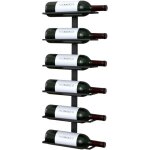 Toj living casier � vin mural 6 bouteilles ? porte - bouteilles ? style moderne & industriel ? acier ...