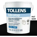 Tollens ? peinture acrylique mate noire 5l ? tr�s opacifiante et garnissante ? finition uniforme pour ...