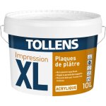 Tollens - sous couche professionnelle - sp�cial plaque de pl�tre - toutes pi�ces 10l = 120m2
