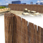 Tolletour 120 x 500 cm brise - vue en osier naturel ? canisse occultante haute