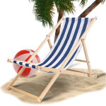 Tolletour chilienne de jardin chaise longue pliante confortable balcon bois chaise longue 120 kg bleu ...