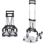 Tolletour diable pliable en aluminium chariot avec 6 roue d'escalade?charge statique max. 70 kg