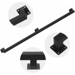 Tolletour rampe escalier murale main courante escalier noire rev�tement garde corps longueur 120 cm fabriqu� ...