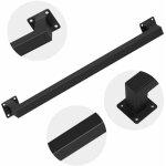 Tolletour rampe escalier murale main courante escalier noire rev�tement garde corps longueur 60 cm fabriqu� ...