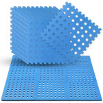 Tolletour tapis de protection sol mousse eva bleu 40x40cm 18 pi�ces dalles piscine modulables antid�rapant ...