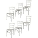 Tommychairs - set 6 chaises cuore pour cuisine, bar et salle à manger, robuste structure en bois de hêtre ... Tommychairs - set 6 chaises cuore pour cuisine, bar et salle à manger, robuste structure en bois de hêtre ...