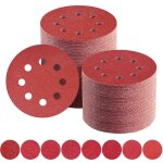 Tonchean - disques abrasifs 125mm grain mixte 40 / 60 / 80 / 100 / 120 / 150 / 180 / 240 papier poncer ...