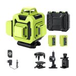Tonchean - niveau laser 360x 4 chantier autonivelant, lazer niveaux 4d 16 lignes laser, nivellement ...