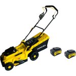Tondeuse � batterie nemura 40v + batterie 4ah + chargeur rapide - coupe de 37cm - mulching + ramassage ...