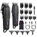 Tondeuse cheveux professionnelle - - 4 vitesses réglables - 13 peignes limites Tondeuse cheveux professionnelle - - 4 vitesses réglables - 13 peignes limites