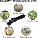 Tondeuse �lectrique 1200w, tondeuse portable, 6 vitesses, adapt�e aux moutons, ch�vres, lamas, chevaux, ...