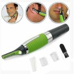 Tondeuse �lectrique pour poils de nez, ciseaux de pr�cision pour oreilles, cou et sourcils.