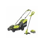 Tondeuse a gazon ryobi - combo 2 outils one + : rlm18x33b40 + coupe - bordures olt1825m offert - rlm1833blt182 ...