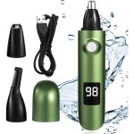 Tondeuse nez homme, 3 en 1 tondeuse nez oreilles homme femme ipx7, usb rechargeable pour affronter oreilles ...