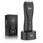 Tondeuse � poils pubiens pour hommes, tondeuse �lectrique pour le corps, l'aine et le corps avec station ...