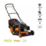 Tondeuse thermique tracte moteur honda gcv 3, 2cv coupe 50cm mulching villager atlas 5111h