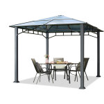 Toolport - tonnelle de jardin 3x3 m structure en aluminium toit polycarbonate épaisseur env. 8 mm pavillon ... Toolport - tonnelle de jardin 3x3 m structure en aluminium toit polycarbonate épaisseur env. 8 mm pavillon ...