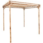 Maison chic - tonnelle de jardin pergola bambou 170x170x220 cm