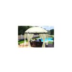 Tonnelle de jardin swing & harmonie ronde cru