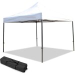 Chapiteau pliant 3x3 m ? tente professionnelle étanche avec housse à roulettes - - blanc Chapiteau pliant 3x3 m ? tente professionnelle étanche avec housse à roulettes - - blanc