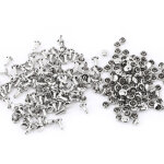 Tonysa 100 rivets tubulaires � double t�te en m�tal pour la r�paration et la d�coration du cuir.