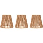 Tonysa 3 abat - jours petits de rechange tiss�s pour lampadaires, suspensions et lustres
