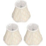Tonysa 3 abat - jours en tissu modernes  clipser pour ampoules e14, pour lustres, appliques murales ...