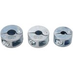 Tonysa 3pcs drill bit bouchon colliers en alliage de zinc profondeur de forage arr�ts anneaux avec cl� ...