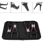 Lot de 4 pince circlips - pince  circlips interieur et extrieur de 18cm (7') droites et courbes avec ...